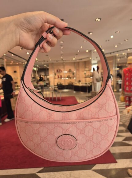 GUCCI Blended Material Crescent Moon Bag Shoulder Bag