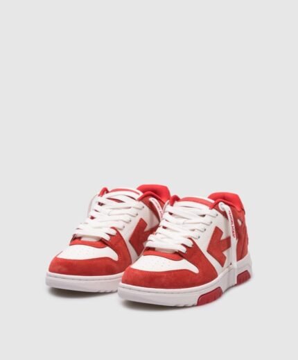 Sneakers OFF-WHITE “Out of Office” Rojo y Blanco