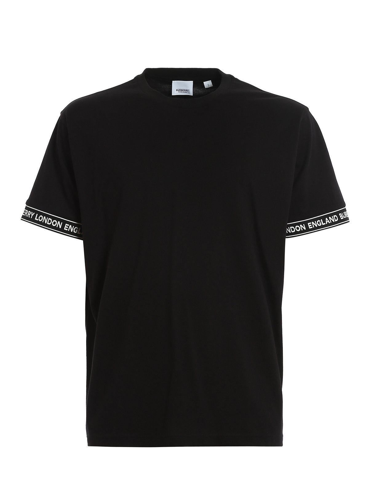 burberry-t-shirts-teslow-t-shirt-00000209414f00s001 Camiseta Burberry London Trim Black - Imagen 1