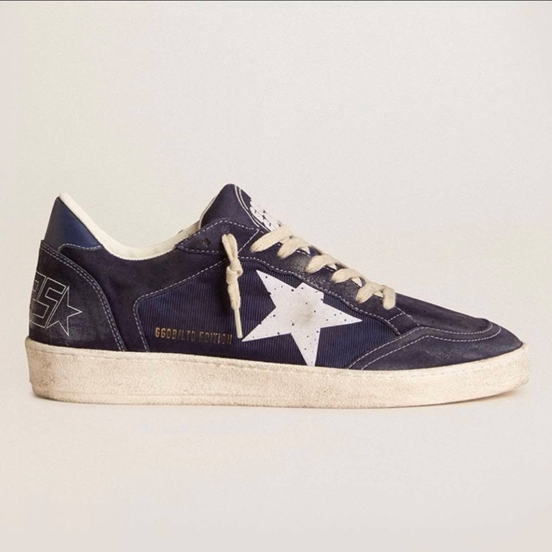 IMG_2351 Golden Goose Ball Star Navy Blue - Imagen 1