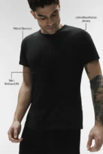 alo t-shirt black - Imagen 2