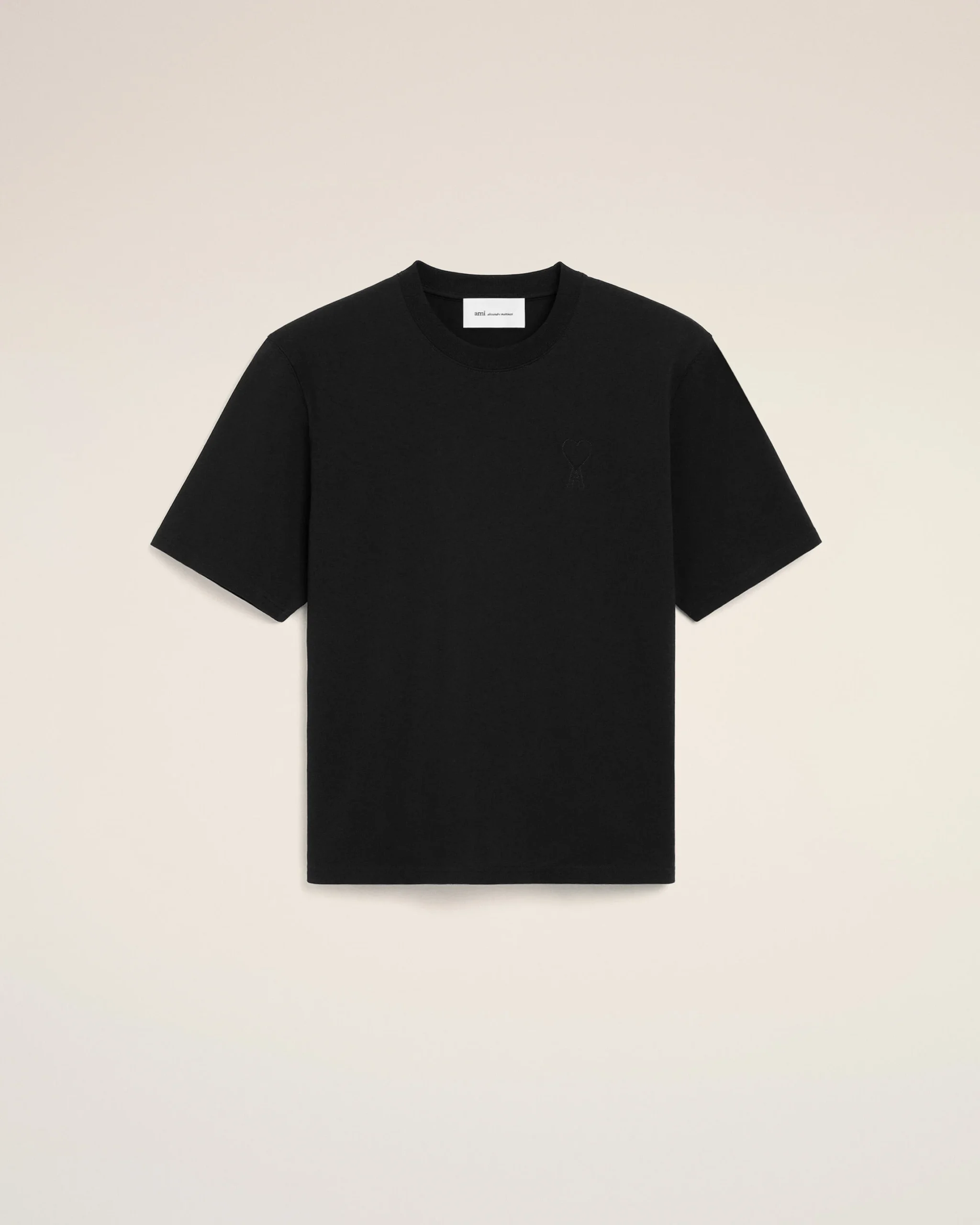 ami blacjall Camiseta Ami Paris Black Oversize - Imagen 1