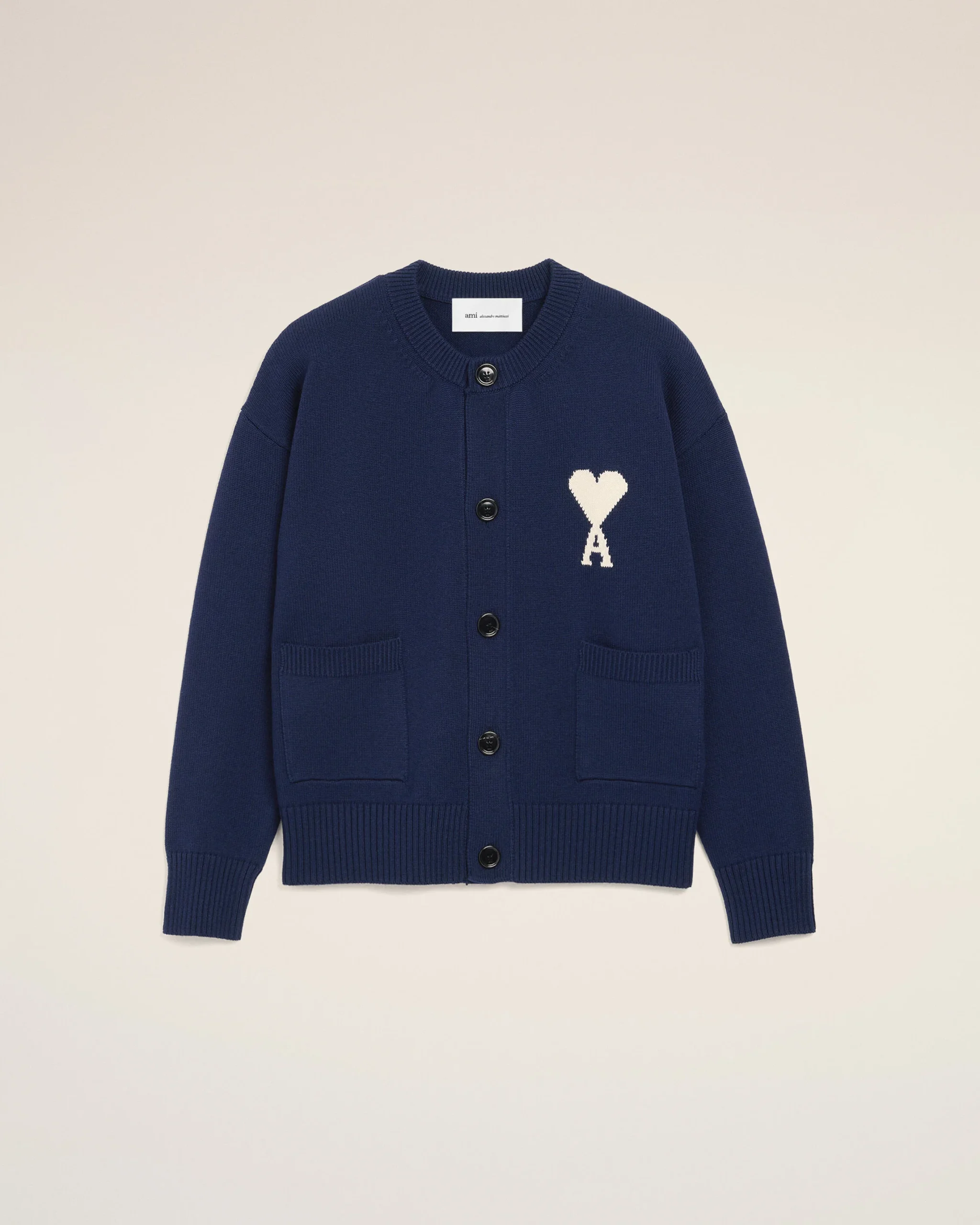 ami cardigan Cardigan Ami Paris Blue - Imagen 1