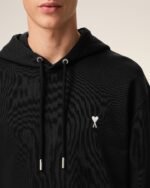 Hoodie Ami Paris Black - Imagen 2